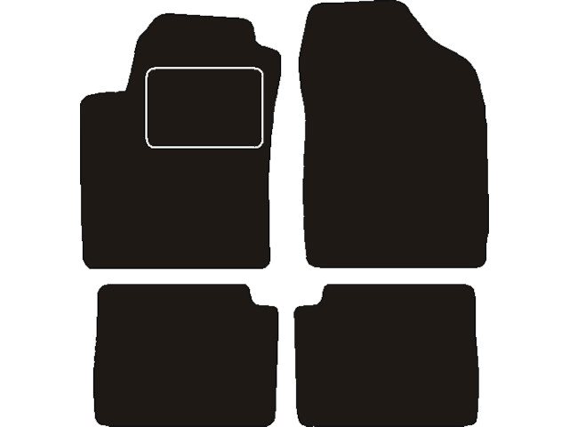 MATTENSET NAALDVILT (ZWART) FIAT STILO 3/5 DRS 2001 - 2008