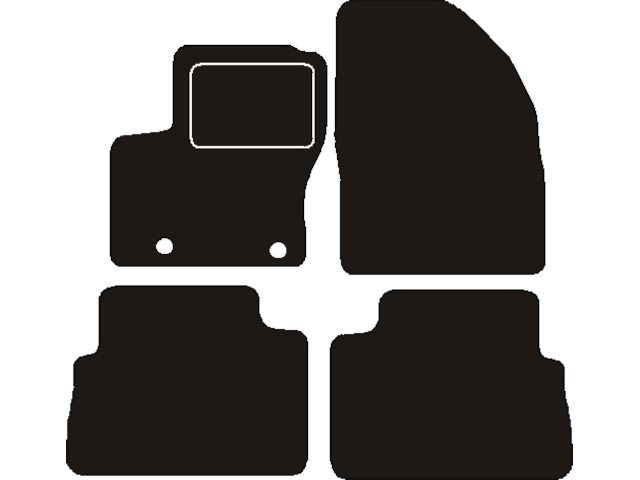 MATTENSET NAALDVILT (ZWART) FORD C-MAX I 2007 - 2010
