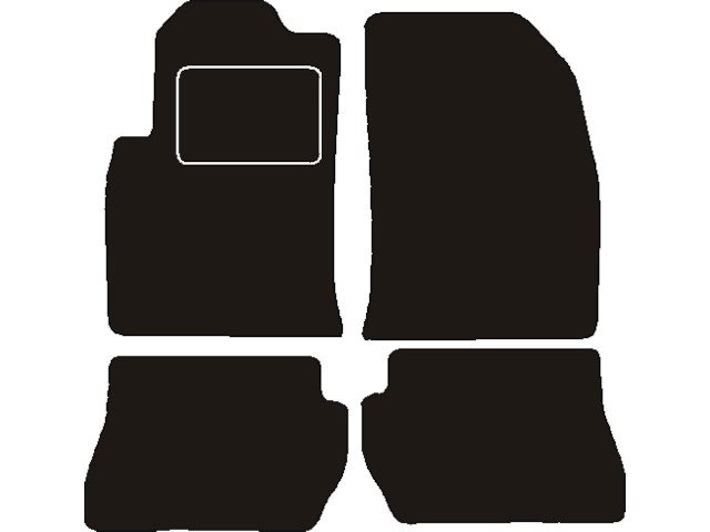 MATTENSET NAALDVILT (ZWART) FORD FIESTA V 2005 - 2008