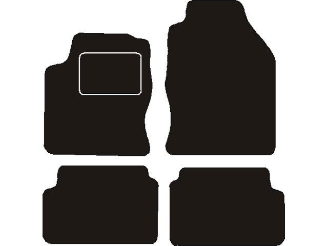 MATTENSET NAALDVILT (ZWART) FORD FOCUS  1998 - 2002