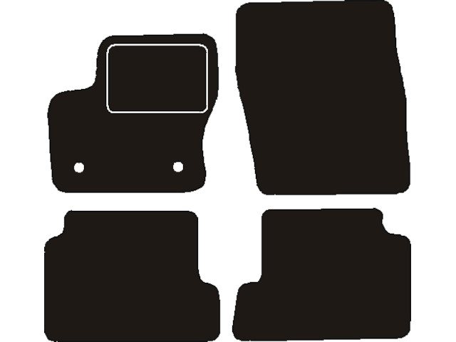 MATTENSET NAALDVILT (ZWART) FORD KUGA II 2013 ->