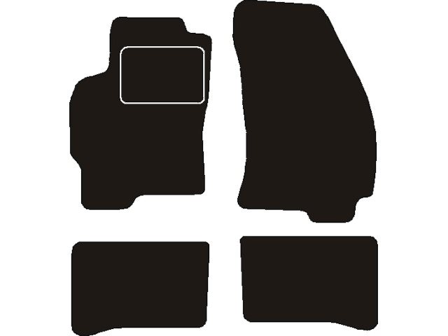 MATTENSET NAALDVILT (ZWART) FORD FOCUS I 2002 - 2004