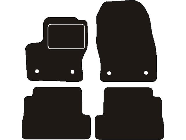 MATTENSET NAALDVILT (ZWART) FORD KUGA III 2017 - 2020