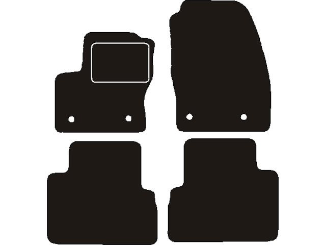 MATTENSET NAALDVILT (ZWART) FORD C-MAX 2015 ->