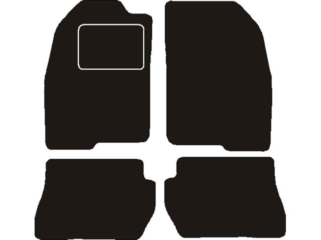 MATTENSET NAALDVILT (ZWART) FORD FUSION 2002 - 2005