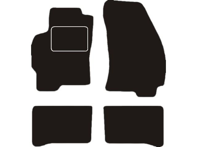 MATTENSET NAALDVILT (ZWART) FORD MONDEO III 2000 - 2007