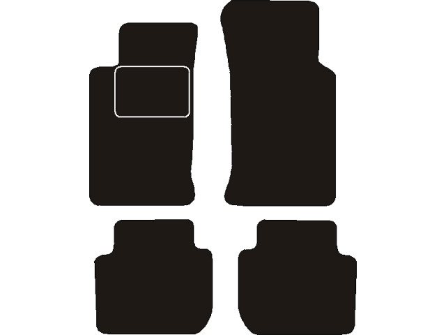 MATTENSET NAALDVILT (ZWART) FORD SIERRA 1982 BIS 1993