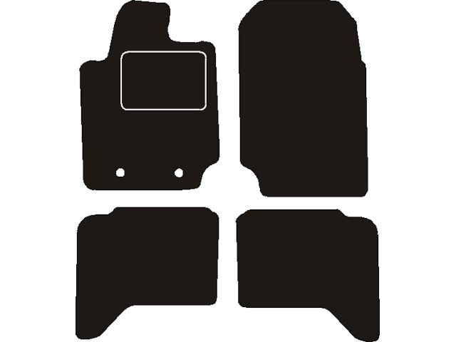 MATTENSET NAALDVILT (ZWART) FORD RANGER T6 2011 ->