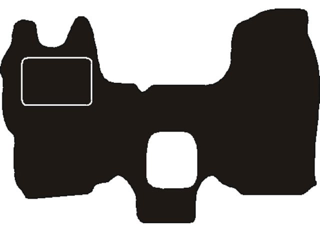 MATTENSET NAALDVILT (ZWART) FORD TRANSIT VS DOORLOPEND 2000 - 2006