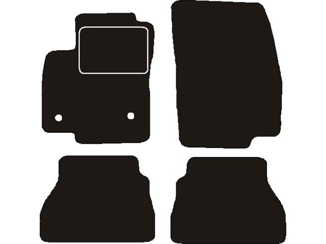 MATTENSET NAALDVILT (ZWART) FORD B-MAX 2012 - 2015