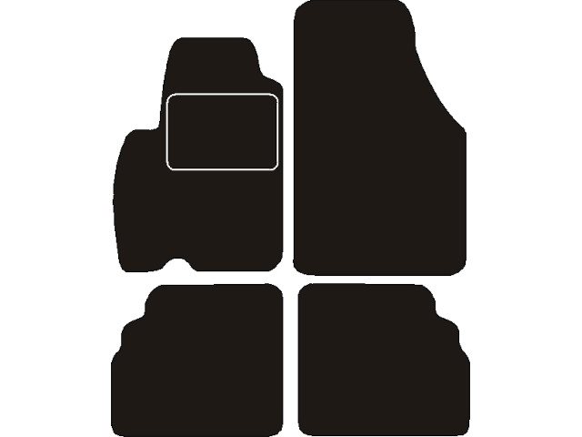 MATTENSET NAALDVILT (ZWART) HYUNDAI ATOS  1998 - 2004