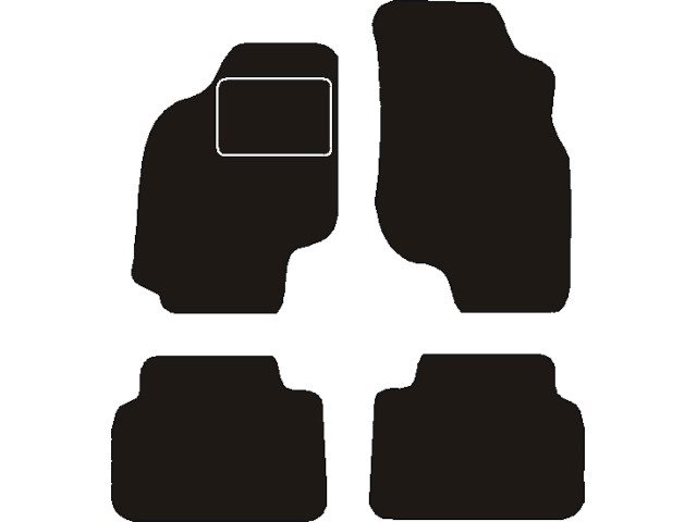 MATTENSET NAALDVILT (ZWART) HYUNDAI COUPE I 1996 - 2000