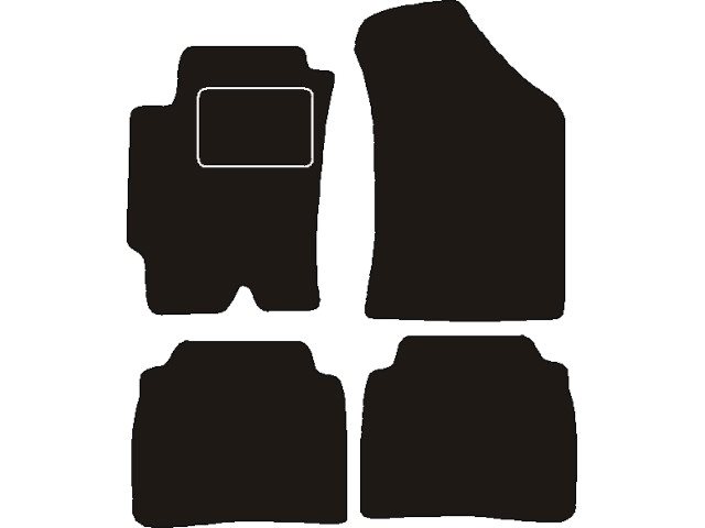 MATTENSET NAALDVILT (ZWART) HYUNDAI ELANTRA 2000 - 2011