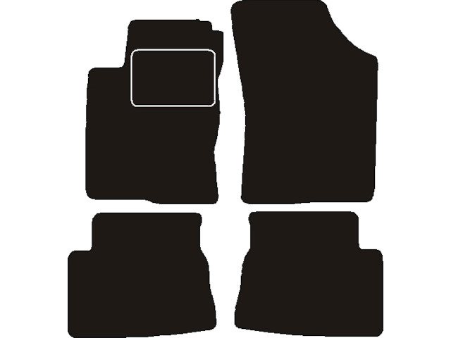 MATTENSET NAALDVILT (ZWART) HYUNDAI GETZ 2002 - 2009