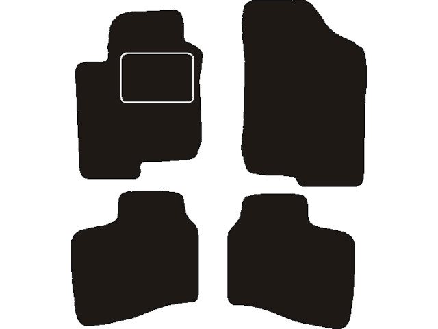 MATTENSET NAALDVILT (ZWART) HYUNDAI I30 CW 2007 - 2012