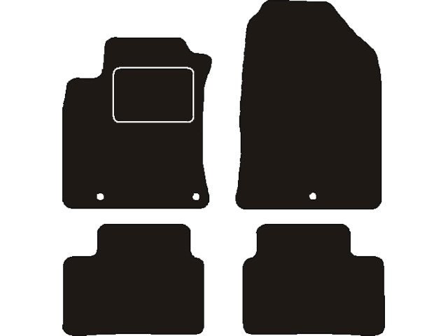 MATTENSET NAALDVILT (ZWART) HYUNDAI I30 2016 - 2020