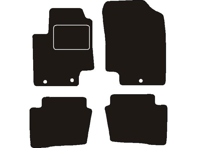 MATTENSET NAALDVILT (ZWART) HYUNDAI I20 2010 >