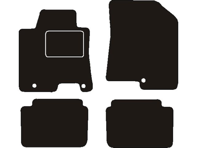 MATTENSET NAALDVILT (ZWART) HYUNDAI I30 2012 ->