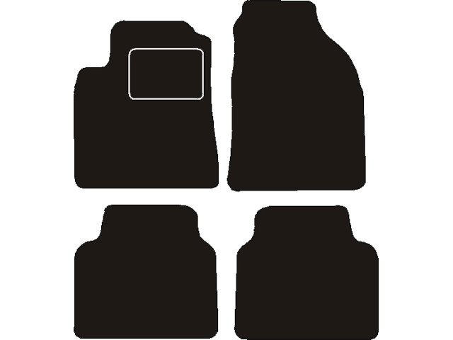MATTENSET NAALDVILT (ZWART) HYUNDAI MATRIX 2001 - 2010