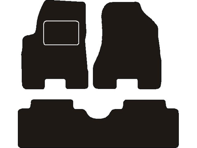 MATTENSET NAALDVILT (ZWART) HYUNDAI TUCSON 2004 - 2010