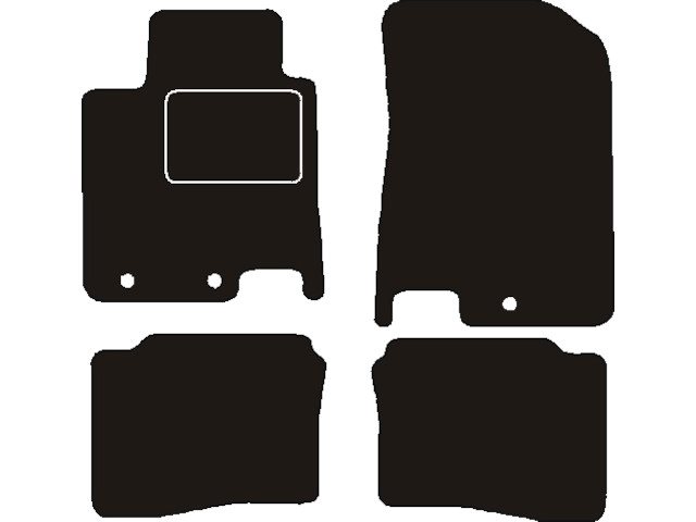 MATTENSET NAALDVILT (ZWART) HYUNDAI I20 II 2014 - 2020
