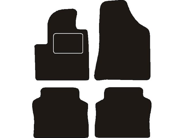 MATTENSET NAALDVILT (ZWART) HYUNDAI SANTA FE II 2006 - 2008