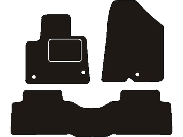 MATTENSET NAALDVILT (ZWART) HYUNDAI SANTA FE III 2012-2018