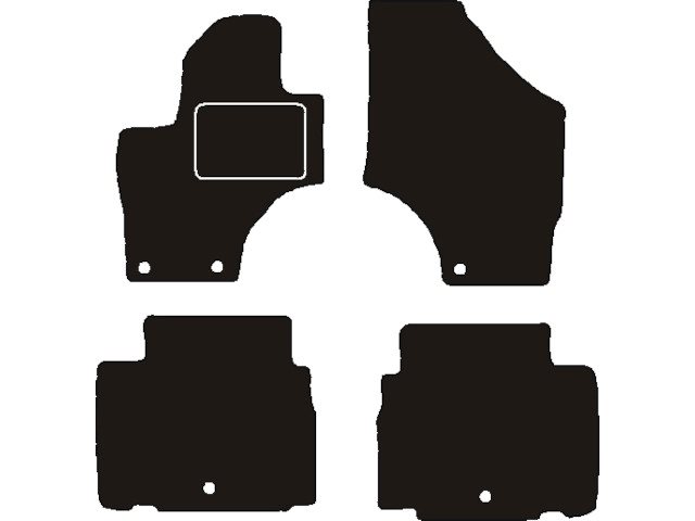 MATTENSET NAALDVILT (ZWART) HYUNDAI IX55 2007 ->