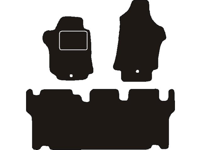 MATTENSET NAALDVILT (ZWART) HYUNDAI H1 5-PERSOONS COMPLEET 2007 ->