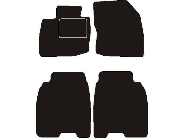 MATTENSET NAALDVILT (ZWART) HONDA CIVIC 5 DRS 2006 ->