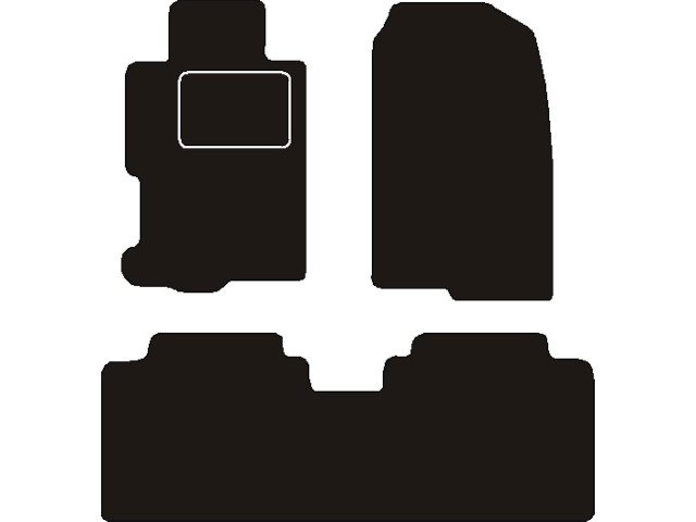MATTENSET NAALDVILT (ZWART) HONDA CIVIC 5 DRS 2001 - 2004