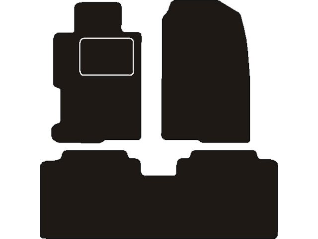 MATTENSET NAALDVILT (ZWART) HONDA CIVIC 5 DRS 2004 - 2006