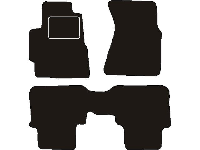 MATTENSET NAALDVILT (ZWART) HONDA CRV I 1998 - 2002