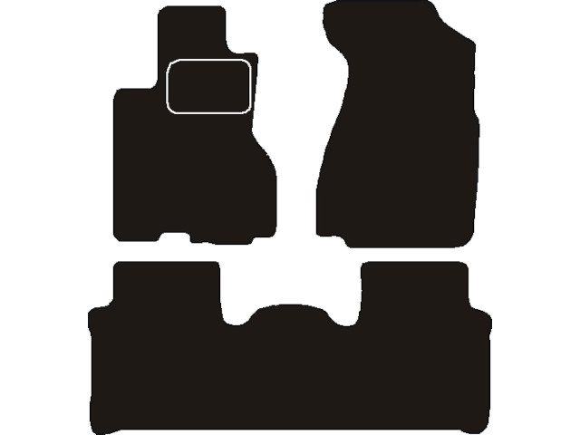 MATTENSET NAALDVILT (ZWART) HONDA CRV II 2002 - 2006