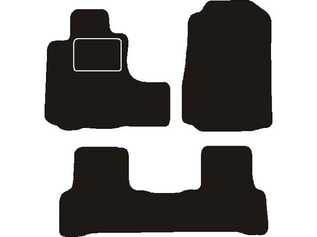 MATTENSET NAALDVILT (ZWART) HONDA CRV III 2007 - 2012