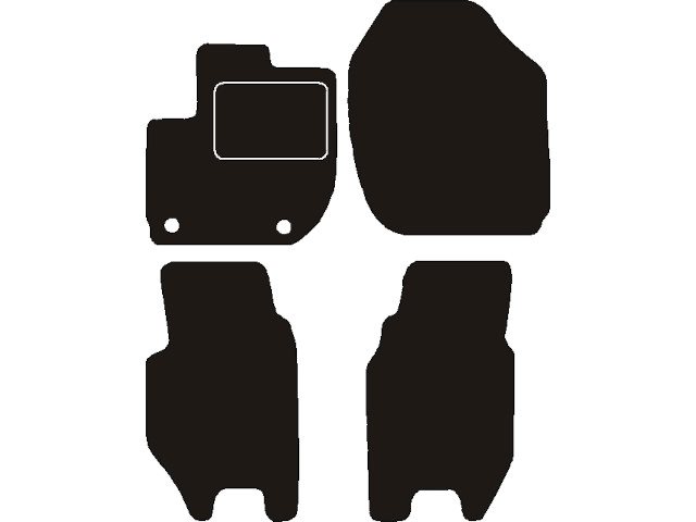 MATTENSET NAALDVILT (ZWART) HONDA JAZZ IV 2015 - 2020