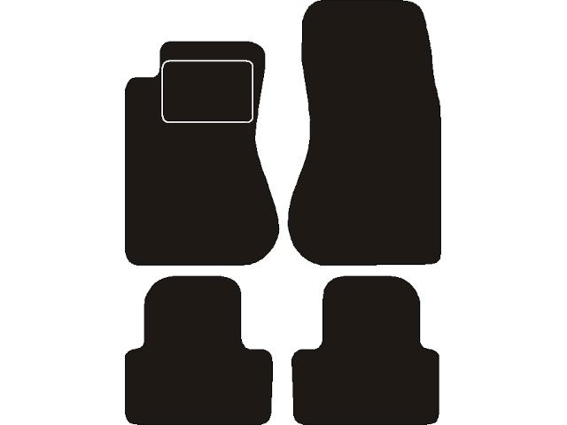 MATTENSET NAALDVILT (ZWART) JAQUAR S-TYPE 1999 - 2004