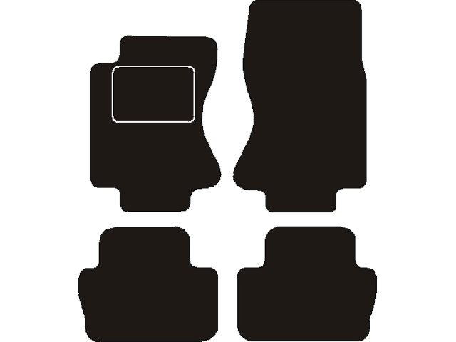 MATTENSET NAALDVILT (ZWART) JAQUAR S-TYPE 2004 - 2008