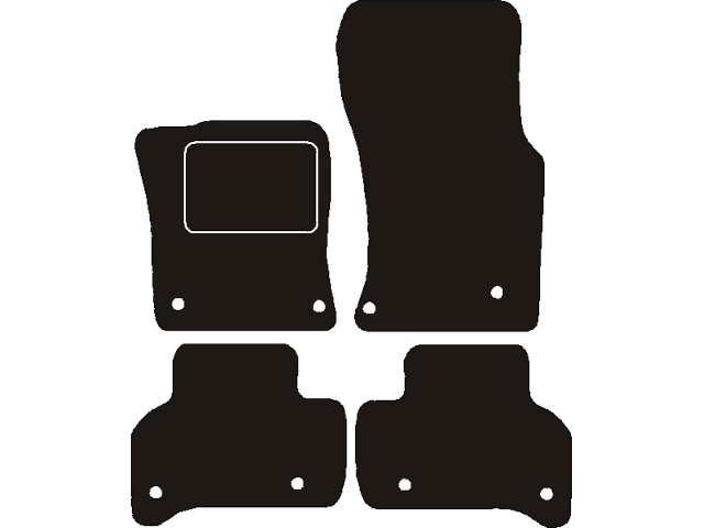 MATTENSET NAALDVILT (ZWART) JAQUAR XE 2015 ->