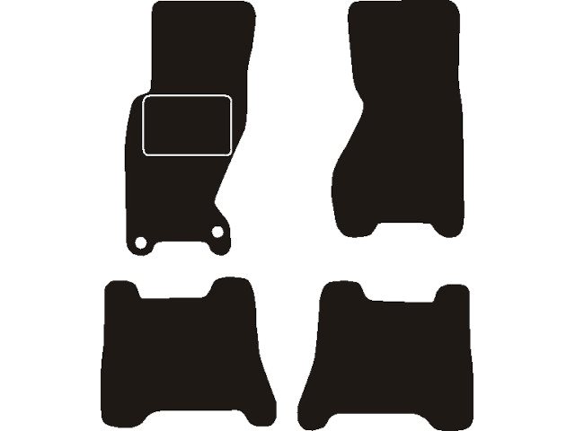 MATTENSET NAALDVILT (ZWART) JEEP GRAND CHEROKEE WJ 1999-2005