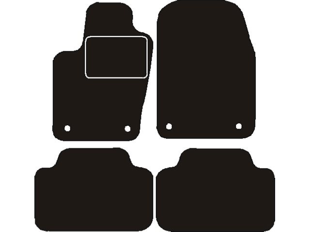 MATTENSET NAALDVILT (ZWART) JEEP GRAND CHEROKEE WK2 2010 ->