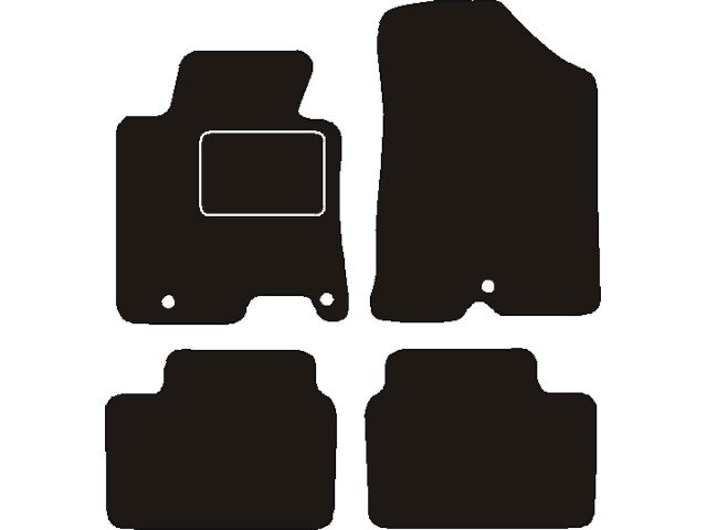 MATTENSET NAALDVILT (ZWART) KIA CEE'D II 2012 ->