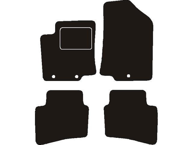 MATTENSET NAALDVILT (ZWART) KIA RIO III 2011 - 2015