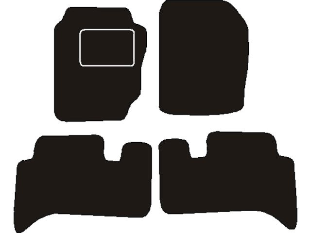 MATTENSET NAALDVILT (ZWART) LAND ROVER RANGE ROVER II 1994 - 2002
