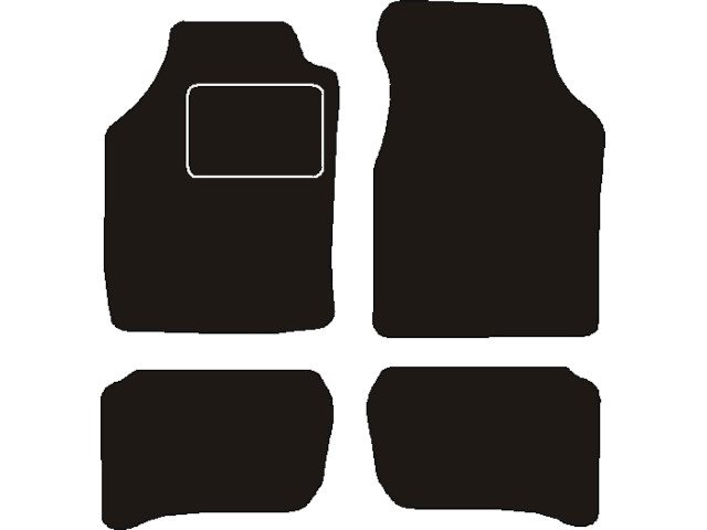 MATTENSET NAALDVILT (ZWART) MAZDA 323 1989 - 1994
