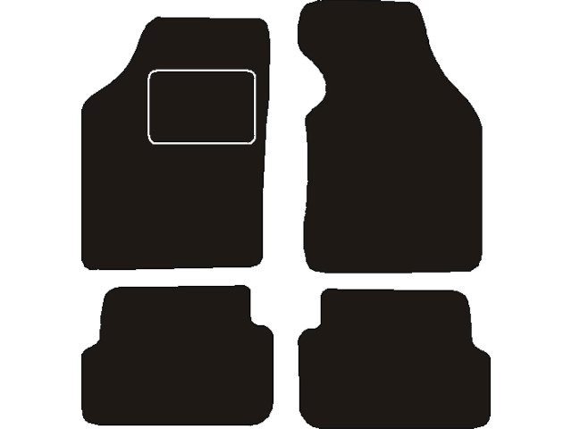 MATTENSET NAALDVILT (ZWART) MAZDA DEMIO 2000 - 2003