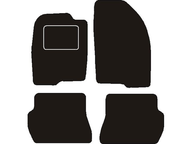 MATTENSET NAALDVILT (ZWART) MAZDA 2 2003 - 2005