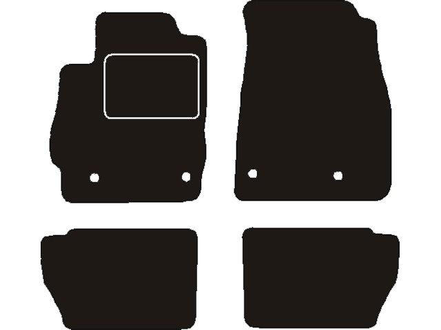 MATTENSET NAALDVILT (ZWART) MAZDA 2 2011 ->