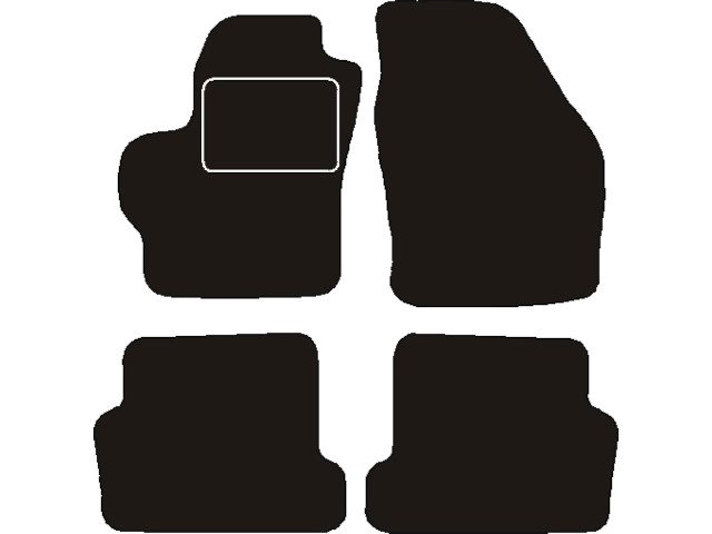 MATTENSET NAALDVILT (ZWART) MAZDA 3 2003 - 2009