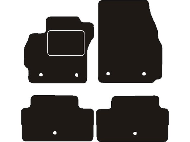 MATTENSET NAALDVILT (ZWART) MAZDA 5 5 PERSOONS 2005 - 2010 (INKL ORIG. RINGEN)